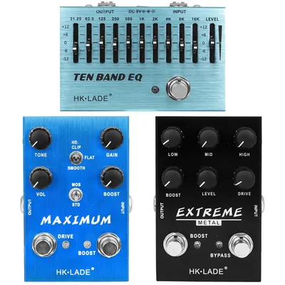 E-Gitarren-Effekt pedal Extreme Metal Distortion Overdrive-Effekt Zehn-Band-Controller-Equalizer Gitarren pedal True Bypass
