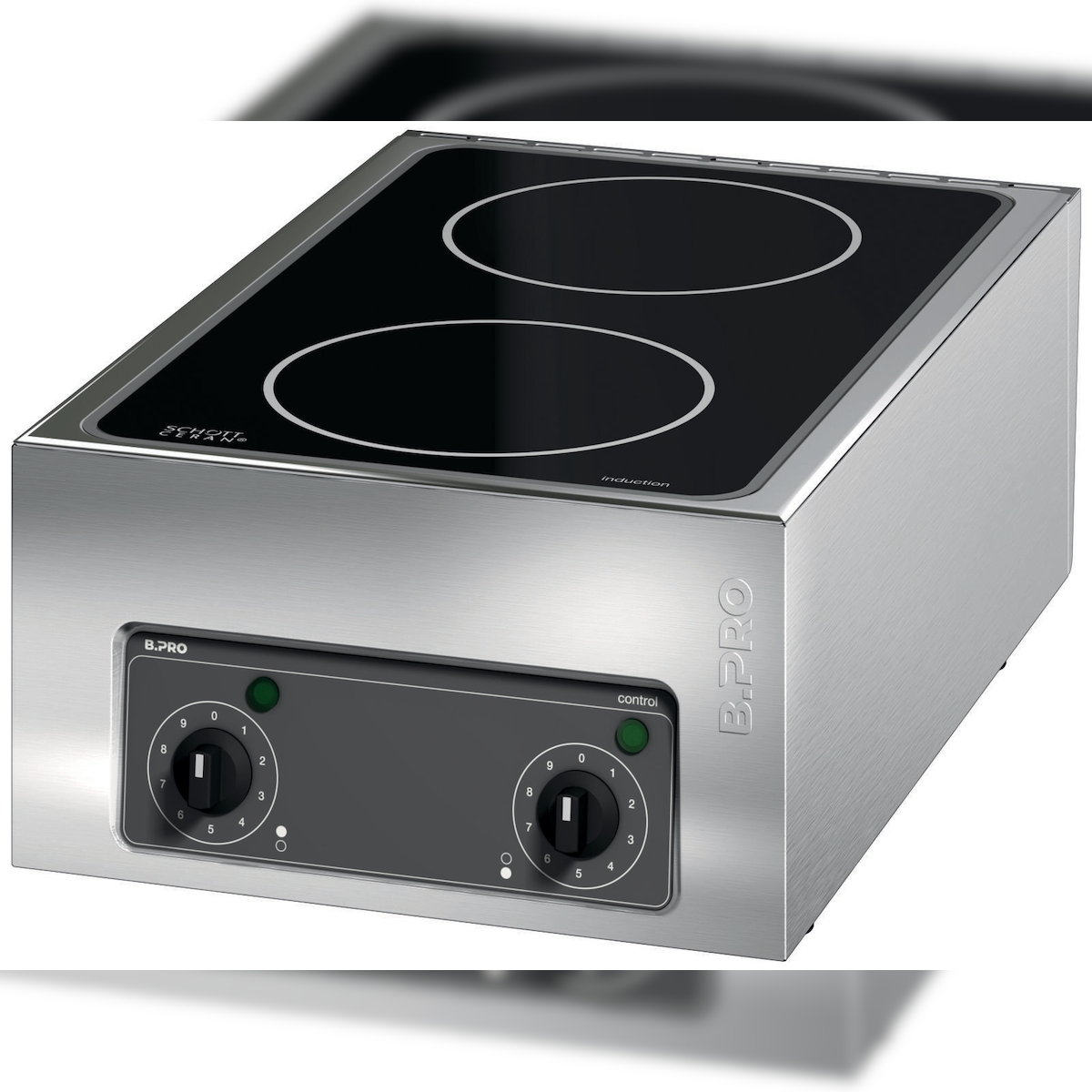 B.PRO BC IH 2Z 5000, 400 V, 2-Zonen-Induktionskochfeld Image