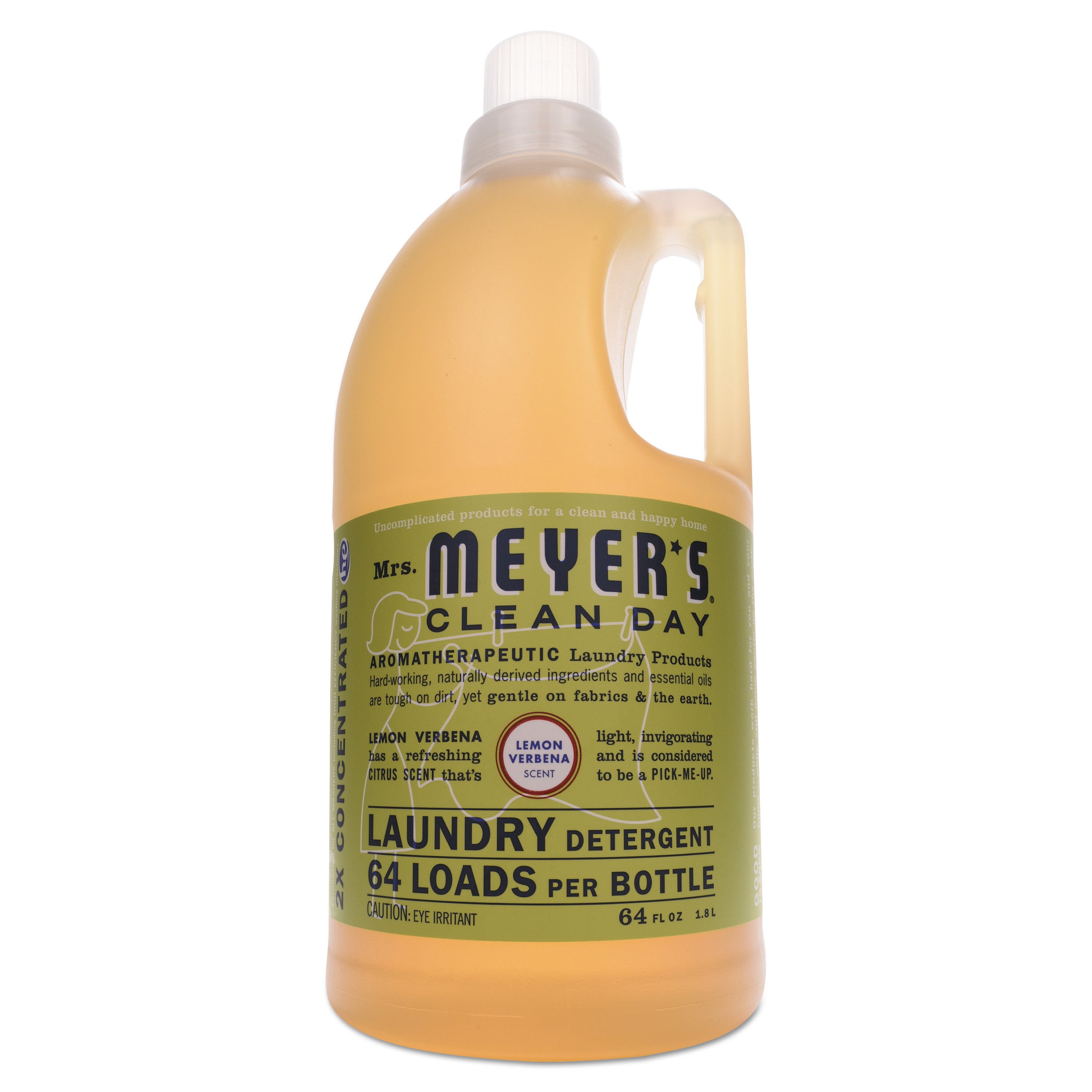 Mrs. Meyer's Liquid Laundry Detergent, Lemon Verbena Scent, 64 oz Bottle, 6/Carton (SJN370736) Case of 6 Mrs. Meyer's® Liquid Laundry Detergents