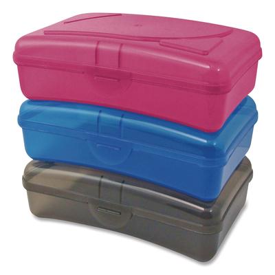 Cra-Z-Art Plastic School Box, 1 Compartment, 8 x 5.13 x 2.13, Randomly Assorted Colors, 6/Carton (CZA114116CT) Case of 6 Cra-Z-Art® Classroom Supplies