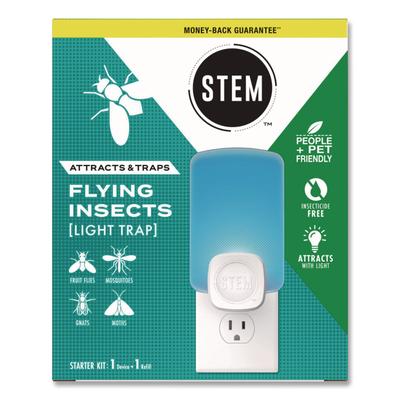 SC Johnson STEM Light Trap, with Refill, 4/Carton (SJN372853) Case of 4 SC Johnson® Insect Control