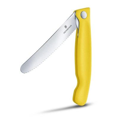 Victorinox Picknickmesser klappbar »Swiss Classic« 11 cm Gemüsemesser gelb