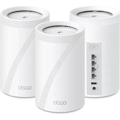 Tri-Band WiFi 7 BE10000 Whole Home Mesh System (Deco BE63) | 6-Stream 10 Gbps | 4 × 2.5G Ports Wired