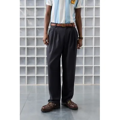 Loom Greer Smart Pinstripe Trousers - Black 32W 30L at Urban Outfitters
