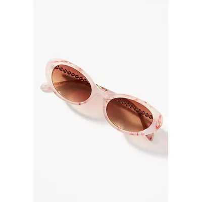 Oval Tortoise Sunglasses