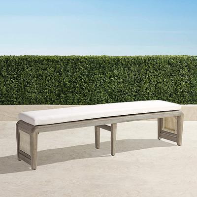 Palmetto Dining Bench Cushion - Standard, Sailcloth Air Blue - Frontgate