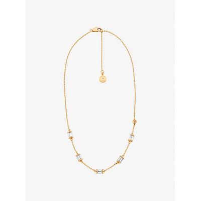 Michael Kors Cubic Zirconia Necklace Gold One Size