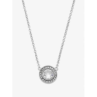 Michael Kors Pavé Halo Necklace Silver One Size