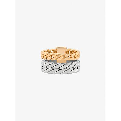 Michael Kors Double Layered Ring Silver 7