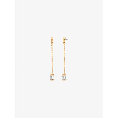 Michael Kors Cubic Zirconia Drop Earrings Gold One Size