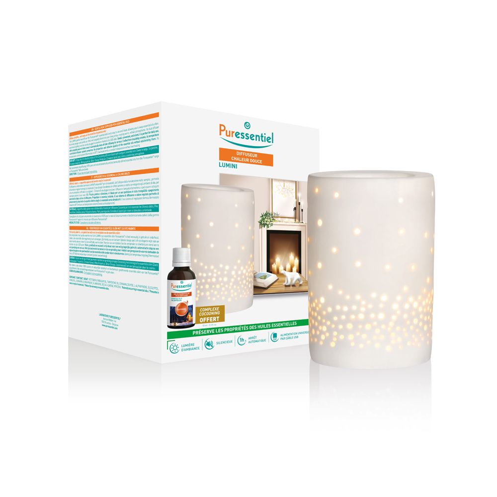 Puressentiel Cofanetto Diffusore Calore Dolce Lumini + Miscela Cocooni