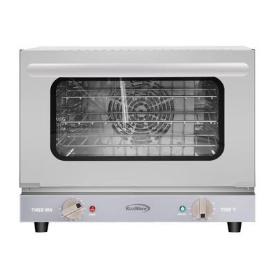 19 in. Countertop Convection Oven for Quarter-Size Pans with 3 Racks 1440W of Power in Stainless-Steel, 0.8 cu. ft. - 9' x 12'