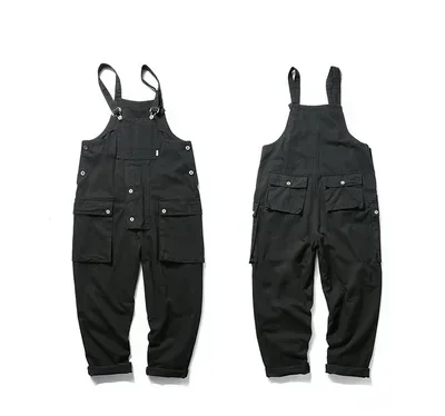 American Casual One Piece Set Hosenträger Herren Overalls Lose Mode Denim Overall Image