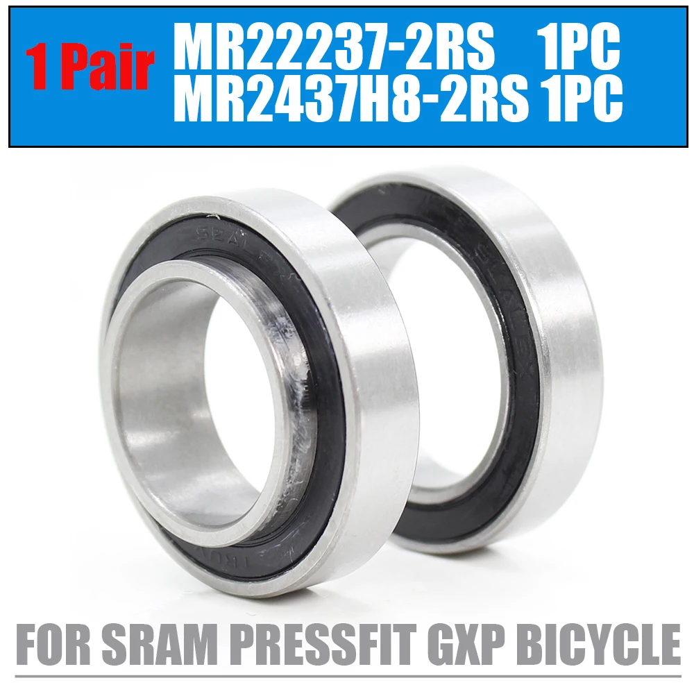 2PCS Lager Rad Set Für SRAM Pressfit GXP Fahrrad Tretlager Reparatur Teile MR22237 MR2437H8 24*37*8mm 22,2*37*8*11,5mm