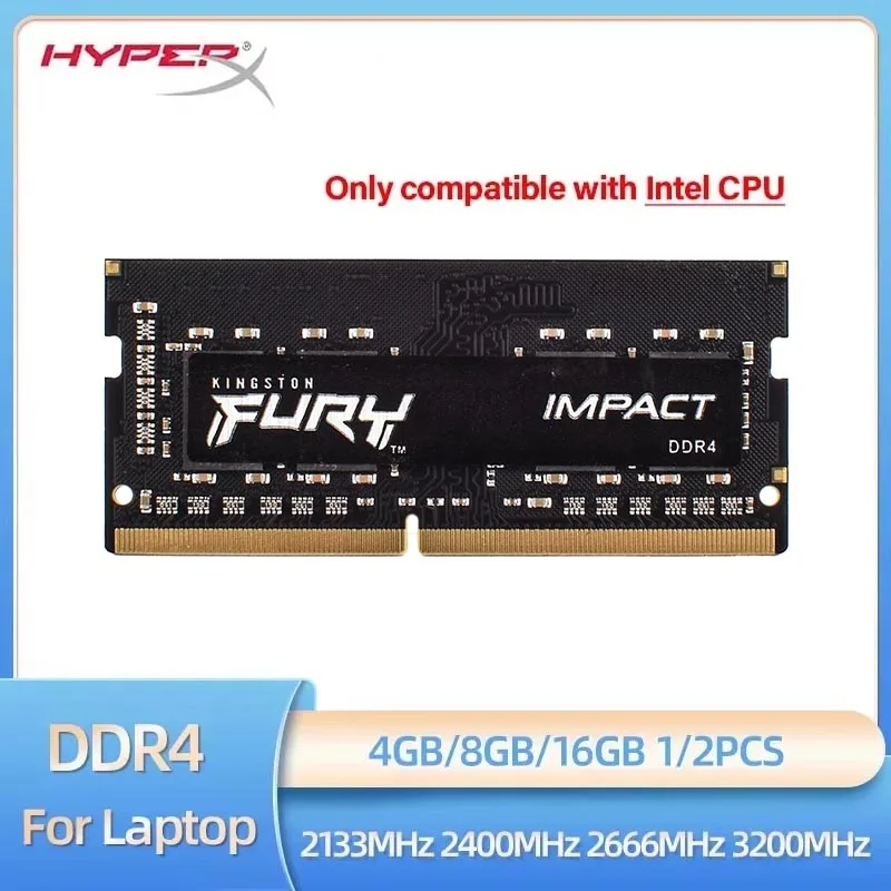 1/2 Stück HyperX Memoria RAM DDR4 4 GB 8 GB 16 GB 3200 MHz 2666 MHz 2400 MHz 2133 MHz Laptop-Speicher für Intel CPU Motherboard Notebook RAM Image