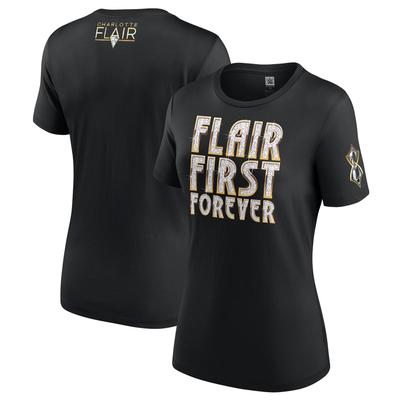 WWE-T-Shirt „Royal Rumble 2025“ von Charlotte Flair für Damen, schwarz Image