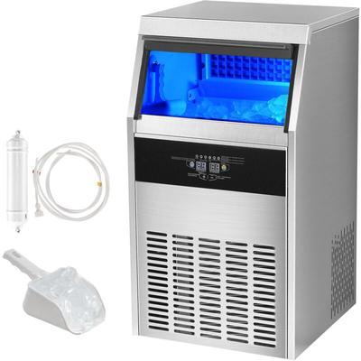 Mophorn - Kommerzieller Eisbereiter von , 100 lbs/24 h, 50 Würfel in 12–15 Min., freistehende Image