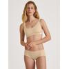 Bustier CALIDA, Damen, Gr. L (48/50), N-Gr, beige (dune beige), Interlock, Obermaterial: 86% Modal (TENCEL), 14% Elasthan, unifarben, casual, Basic, BHs, mit verstärkter Unterbrust
