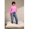 Weite Jeans SENSES.THE LABEL, Damen, Gr. 30, Normalgrößen, blau, Material: 100% Baumwolle, Abriebeffekte, casual, weit, Jeans, aus Baumwolle