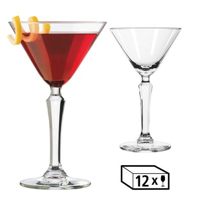 Martiniglas LIBBEY "Libbey Cocktailglas 12er Set -SPEAKEASY-", transparent, H:16,50cm Ø:10,00cm, Glas, Trinkgefäße, 147 ml, hochwertig verarbeitet, im modernen Design Image