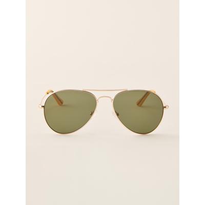 J.McLaughlin Men's Maverick Sunglasses Dark Green/Gold