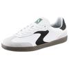 Sneaker SKECHERS "HOTSHOT", Herren, Gr. 46, schwarz-weiß (weiß, schwarz), Leder, Veloursleder, kontrastfarbene Details, sportlich, Schuhe, mit Kontrastbesätzen