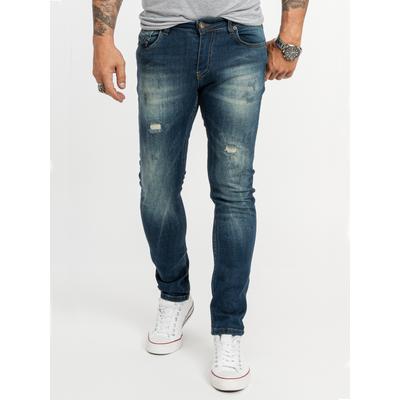 Rock Creek Jeans Straight Leg Blau