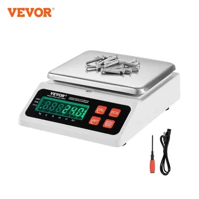 VEVOR 10kg x 0.1g Digital Counting Scale Electronic Laboratory Balance with LED Screen Table Top