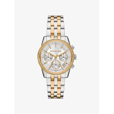 Michael Kors Mini Ritz Pavé Two-Tone Watch Silver One Size