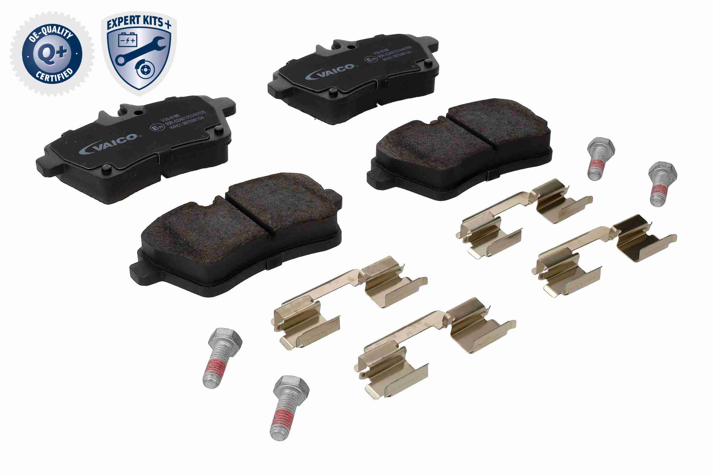 VAICO Bremsbelagsatz, Scheibenbremse Q+, Erstausrüsterqualität V30-8186 vorne rechts links ohne Zubehör für MAZDA MERCEDES-BENZ A1694200920 A169420072 Image