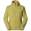 The North Face - Mountain Athletics Hooded Wind Jacket - Softshelljacke Gr S oliv/beige