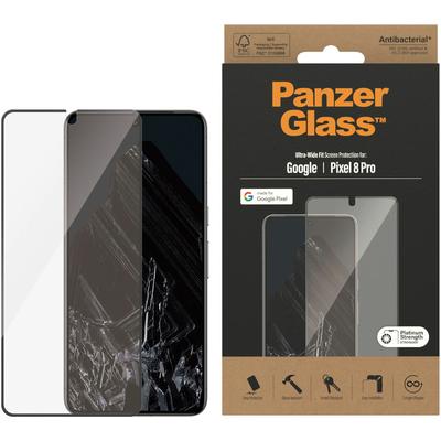 PANZERGLASS Displayschutzfolie "Displayschutz Google Pixel 8 Pro - Ultra-Wide Fit", transparent, B:7,05cm H:0,02cm T:15,64mm, Displayfolien, Kratz-& Stoßfest,Antibakteriell,Berührungsempfindlich,Simpel Anbringen