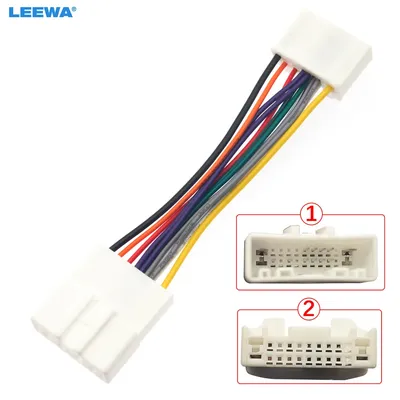 LEEWA Auto Stereo Audio Radio Kabelbaum Adapter Für Nissan Auto Modelle CD-Player Stecker Kabel # CA4714