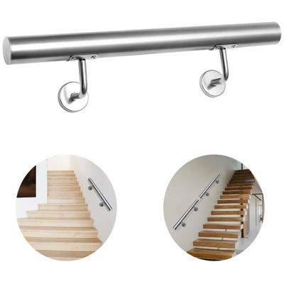 Vingo Edelstahl Handlauf Treppengeländer Geländer und Handläufe Wandhandlauf Wand Treppe Image