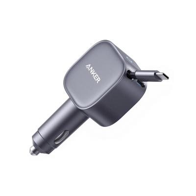 Anker Nano Kfz-Ladegerät (75W, USB-C Anschluss, integeriertes einziehbares USB-C Kabel) Image