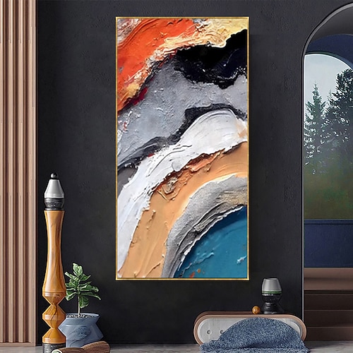 Ölgemälde handgemalte Leinwand Wandkunst Dekoration moderne abstrakte einfache dekorative Bilder für Wohnzimmer Wohnkultur gerollte rahmenlose ungedehnte Malerei Image