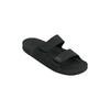 Sandale QUIKSILVER "Rivi Leather", Gr. 10(43), schwarz (schwarz 1), Obermaterial: Leder / Außensohle: Gummi, Schuhe