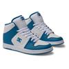 Sneaker DC SHOES "Manteca 4 Hi", Gr. 5,5(36,5), blau (blau, weiß), Obermaterial: Leder (Kuh) / Futter: Textil / Außensohle: Gummi, Schuhe