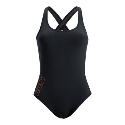 Badeanzug ROXY "Roxy Active", Damen, Gr. S, grau (anthrazit), 75% Nylon, 25% Elasthan, Badeanzüge Image