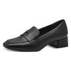 Pumps TAMARIS, Damen, Gr. 40, schwarz, Schafsleder, elegant, Schuhe, Blockabsatz, Slipper, Businessschuh mit Zierriegel