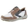 Sneaker JOSEF SEIBEL "Enrico 20", Herren, Gr. 44, bunt (sand, multi), Leder, Veloursleder, kontrastfarbene Details, casual, Schuhe, Freizeitschuh, Komfortschuh, Schnürschuh in Weite G (weit)