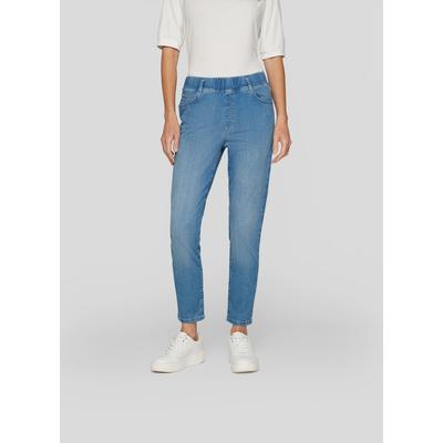 Jerseyhose RABE "Hose", Damen, Gr. 48, Normalgrößen, blau (hellblau), 90%Baumwolle 8%Polyester 2%Elastan, unifarben, feminin, relaxed fit, Hosen Image