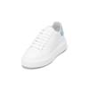 Sneaker MARC O'POLO "aus Rindleder", Damen, Gr. 41, weiß, smooth sky, Obermaterial: 100% Leder, unifarben, Schuhe