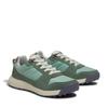 Sneaker TIMBERLAND "RETRO SWIFT LOW LACE UP SNEAKER", Gr. 38,5, lt grün woven, Leder, Textil, sportlich, Schuhe