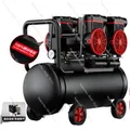 Compressore d'aria Pompa d'aria 220V Piccolo compressore d'aria portatile per uso domestico silenzioso senza olio per la lavorazione del legno