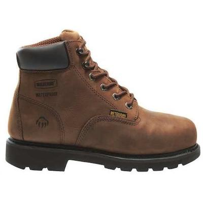 WOLVERINE W05679 Men's 6 in 6-Inch Work Boot, Steel Toe, Brown, 9 1/2, W05679