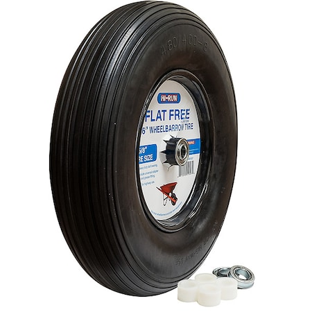 HI-RUN WB1007 Tires and Wheels,220 lb,Wheel Barrow
