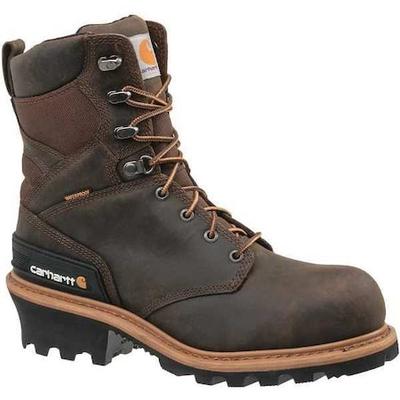 CARHARTT CML8360 11.5W CML8360, Men's 8 in Composite Toe Logger Boot, Brown, 11