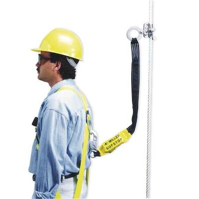 HONEYWELL MILLER 8175SLS-Z7/3FTYL Rope Grab with Lanyard, For Rope Size 5/8