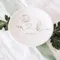 Porta fedi nuziali personalizzati Piatto rotondo per anelli in ceramica bianca Piatto per fedi nuziali personalizzato Regalo di anniversario Regalo di nozze per lei
